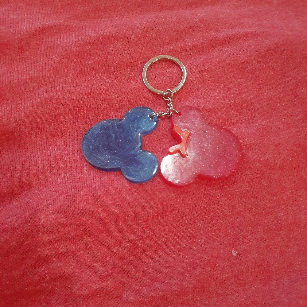 Mickey & Minnie keychain